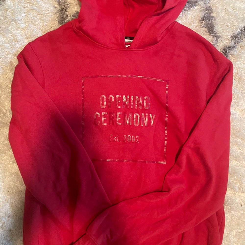 Opening ceremony red hoodie - L